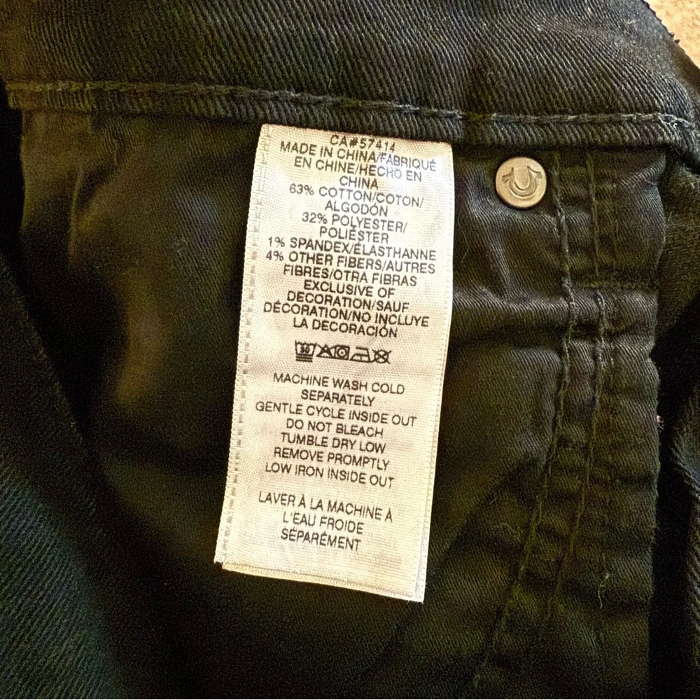 True Religion RICKY RELAXED STRAIGHT JEAN Mens Size 36